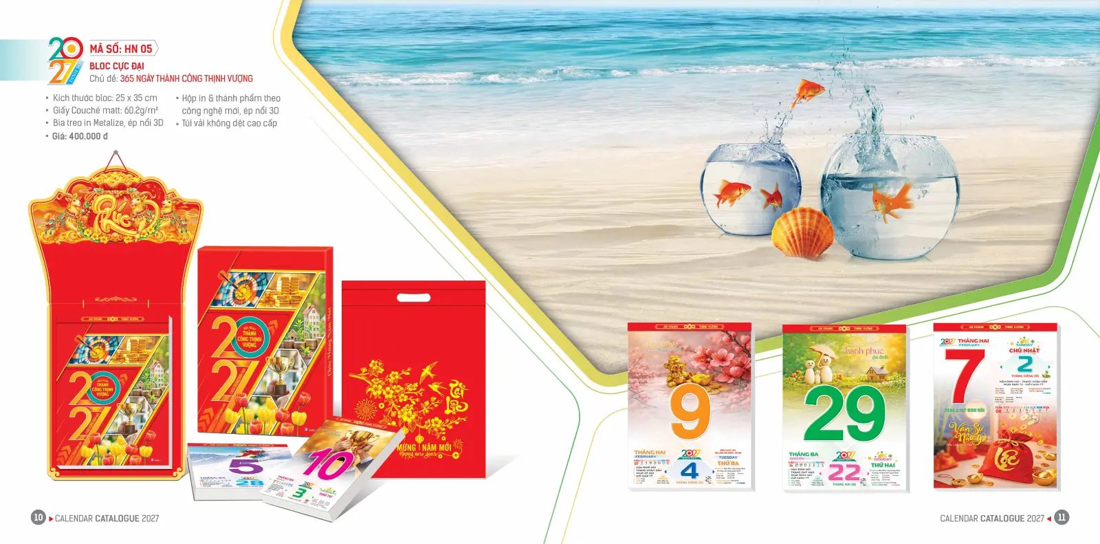 In Lịch Bloc Cực Đại 25x35cm
