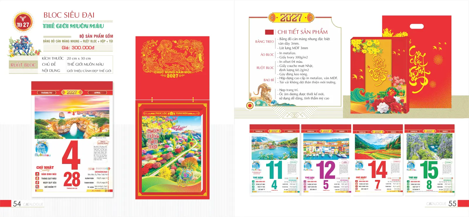 In Lịch Bloc Siêu Đại 20x30cm