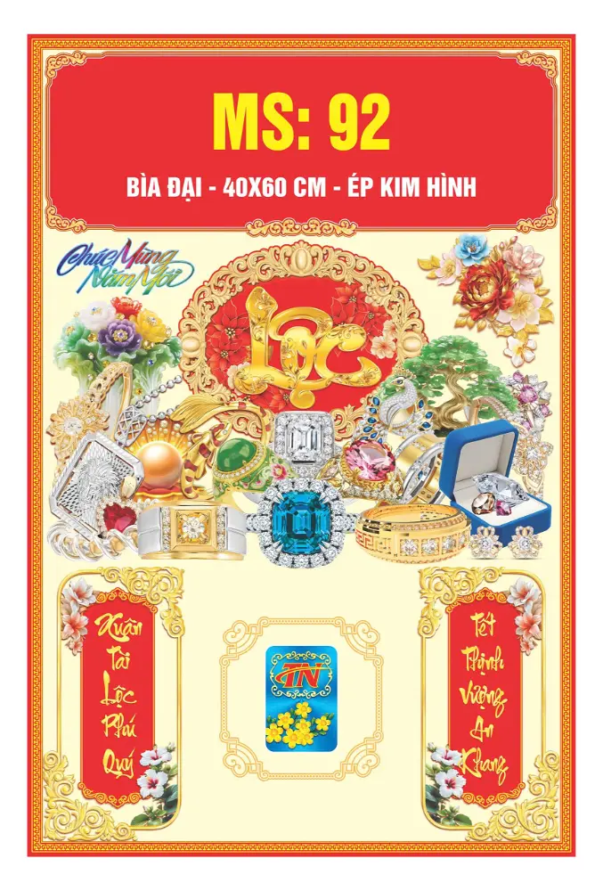 Mẫu Bìa Đại 40x60cm Mã MS: 88-93