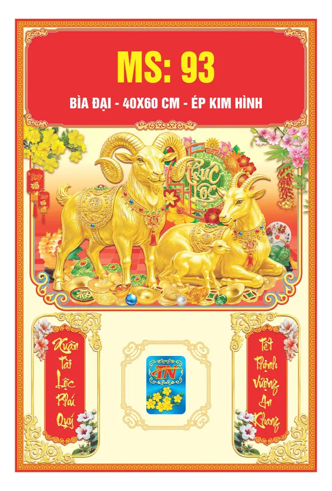 Mẫu Bìa Đại 40x60cm Mã MS: 88-93