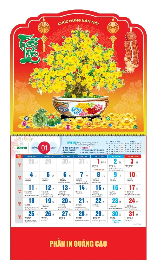 Lịch Tết Lộc Phát