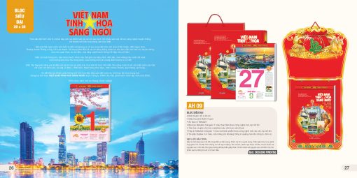 Lịch bloc 20x30cm