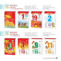 Lịch bloc đại lỡ 13x19cm