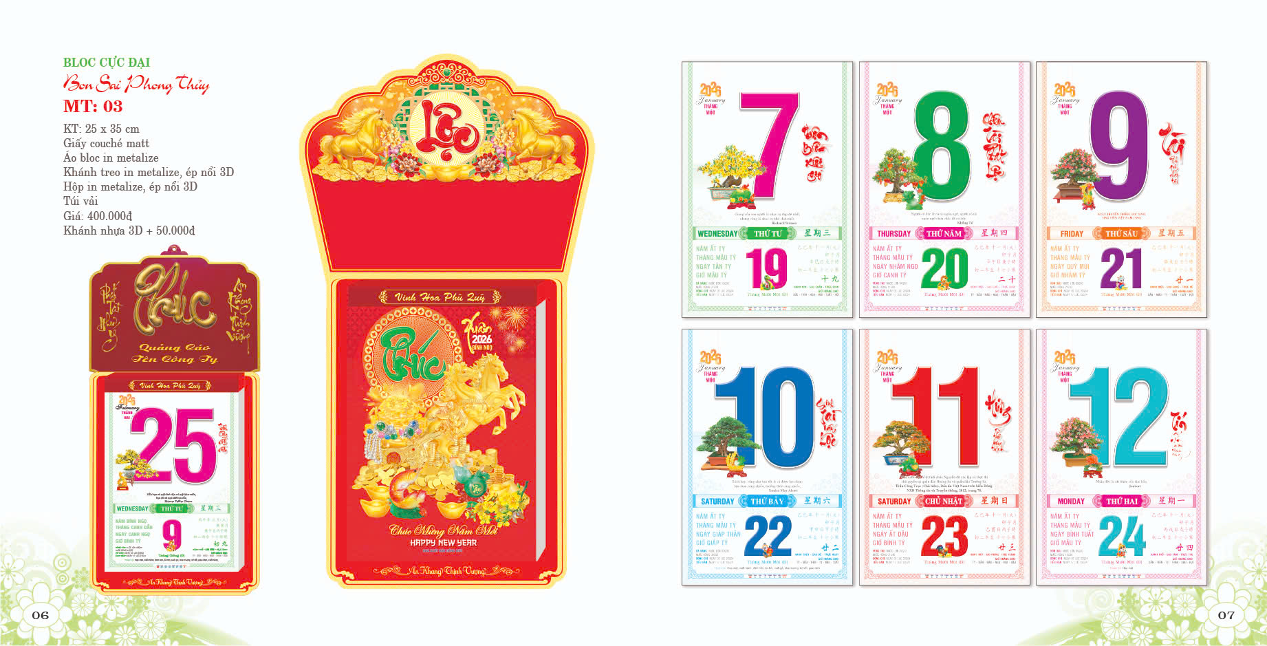 In lịch tết 2026 Bình Thuận