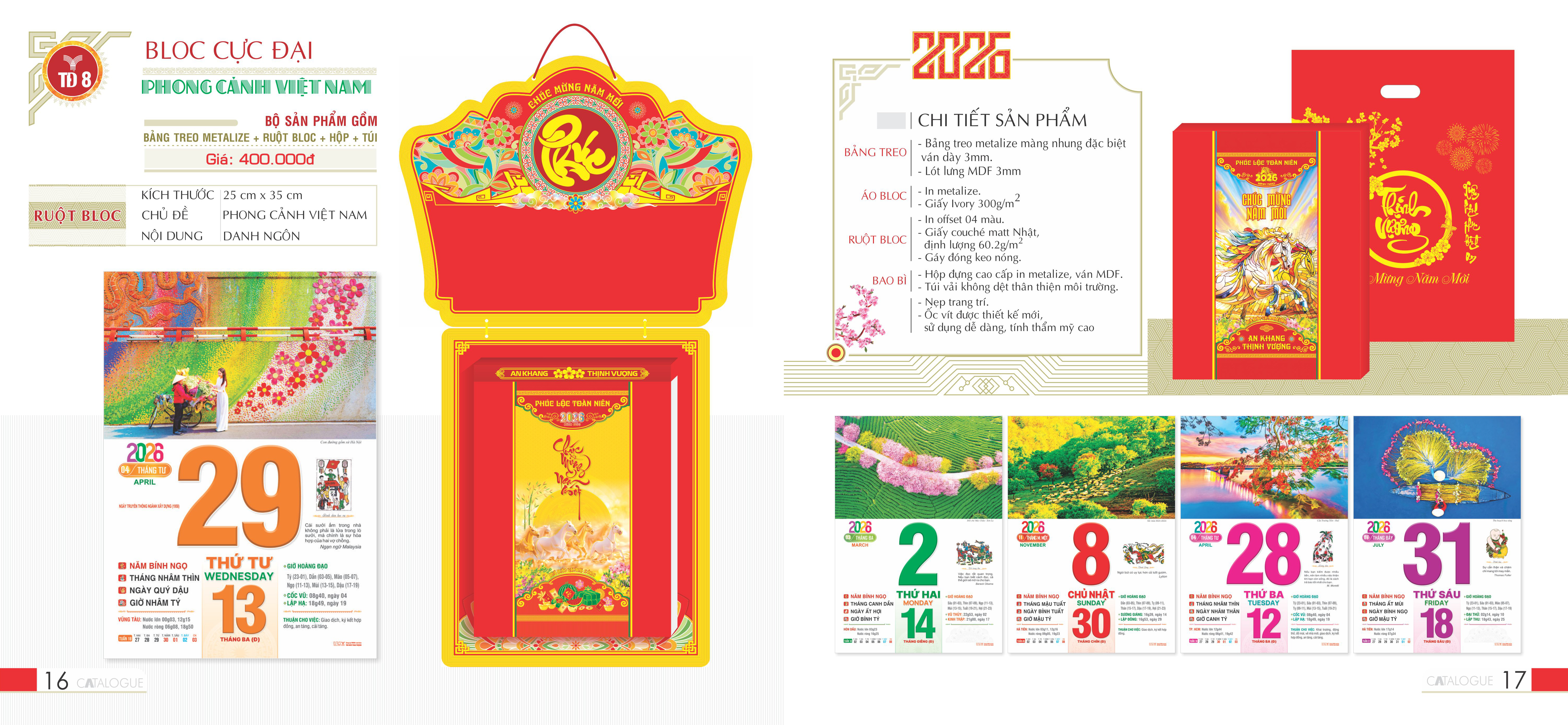 In lịch tết TD 08